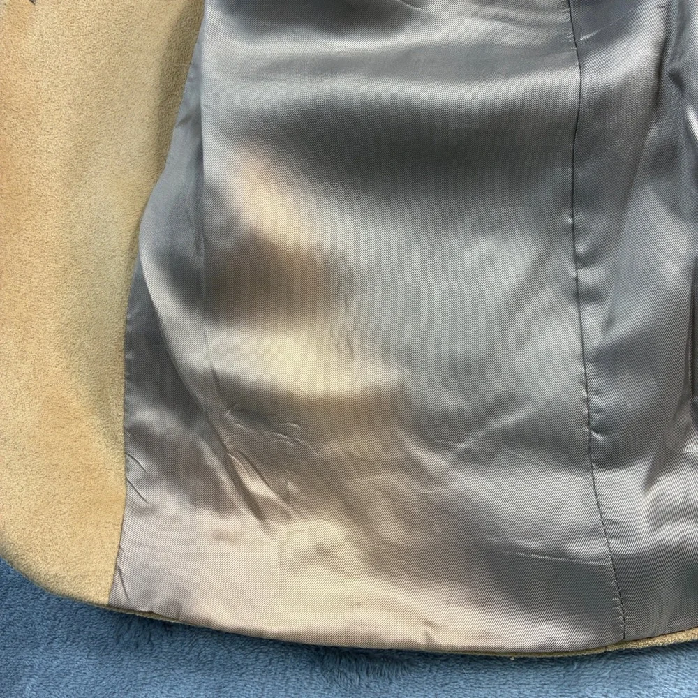 Chaps Ralph Lauren‎ Men's Camel Suede Blazer Sport Coat Jacket Size 41R